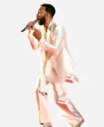 John Legend The Voice Season 25 Finale White Silk Suit For Sale