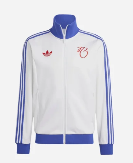 Jude Bellingham Adidas White Track Top Zip-Up Jacket For Sale