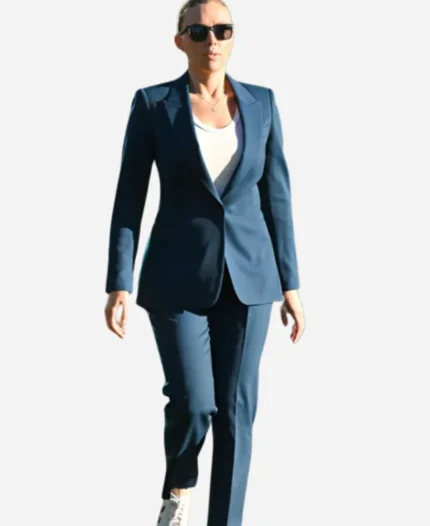 Jurassic World Rebirth Scarlett Johansson Blue Suit