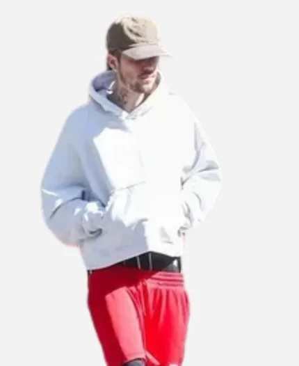 Justin Bieber LA White Hoodie