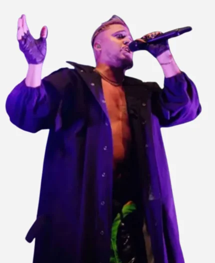 Käärija Berlin Performance Black Hooded Trench Coat