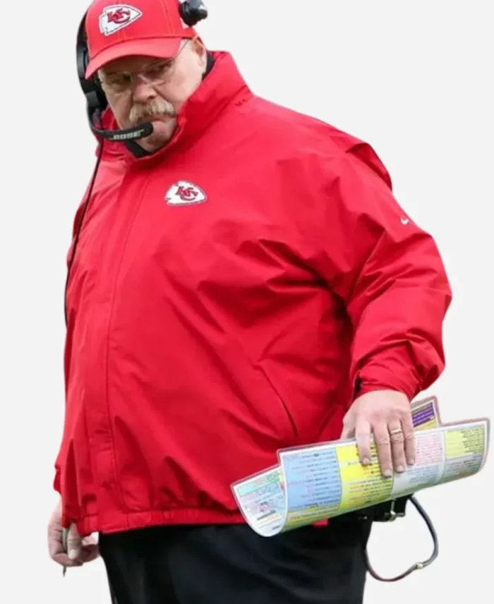 Kansas City Chiefs 2023 Andy Reid  Red Jacket For Sale