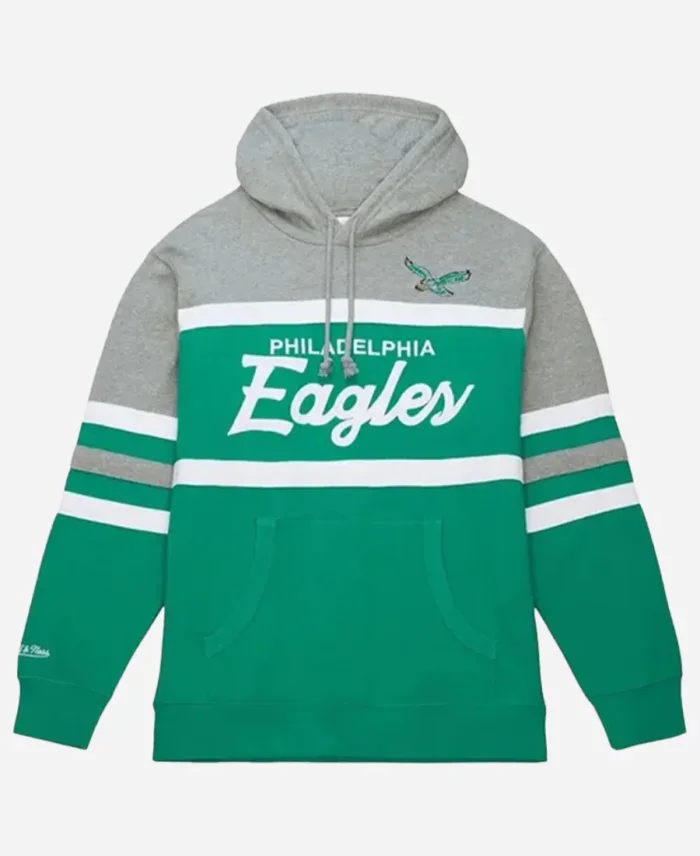 Kelly Green Philadelphia Eagles Head Coach Grey Pullover Hoodie