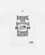 Kendrick Lamar Super Bowl LIX Foot Up On The Gas White T-Shirt For Unisex