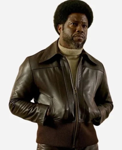 Kevin Hart Fight Night Brown Leather Jacket