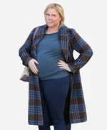 Kinda Pregnant 2025 Amy Schumer Plaid Coat