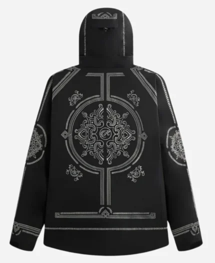 Kith Gabriel 3L Rain Black Hooded Bomber Jacket For Sale