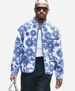 Lewis Hamilton Floral Blue & White Jacket