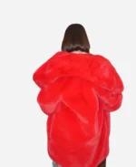 London Event 2025 Selena Gomez Fur Red Coat