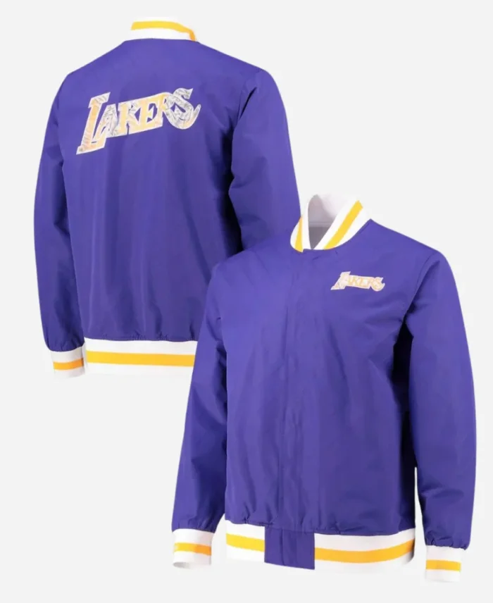 Los Angeles Lakers Mitchell & Ness Warm Up Bomber Jacket