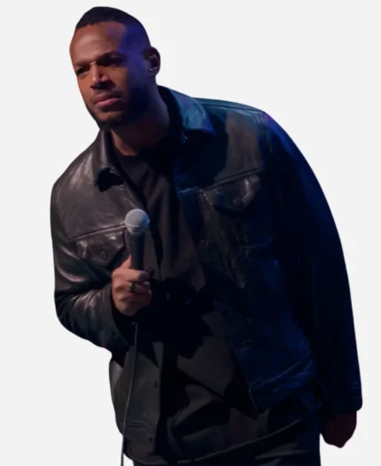 Marlon Wayans Black Leather Jacket