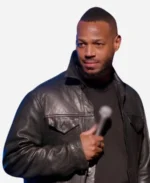Marlon Wayans Movie Good Grief 2024 Black Leather Jacket