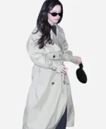 Mikey Madison Good Morning America Trench Coat For Womens