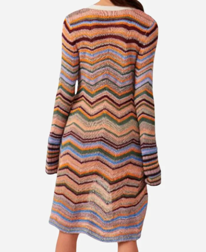 Missing You 2025 Rosalind Eleazar Wave Striped Cardigan