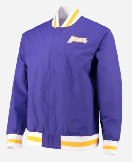 Mitchell & Ness NBA Bomber Style Los Angeles Lakers Warm Up Blue Jacket