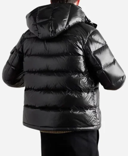Moncler Maya Quilted Shell Hooded Down Puffer Black Jacket
