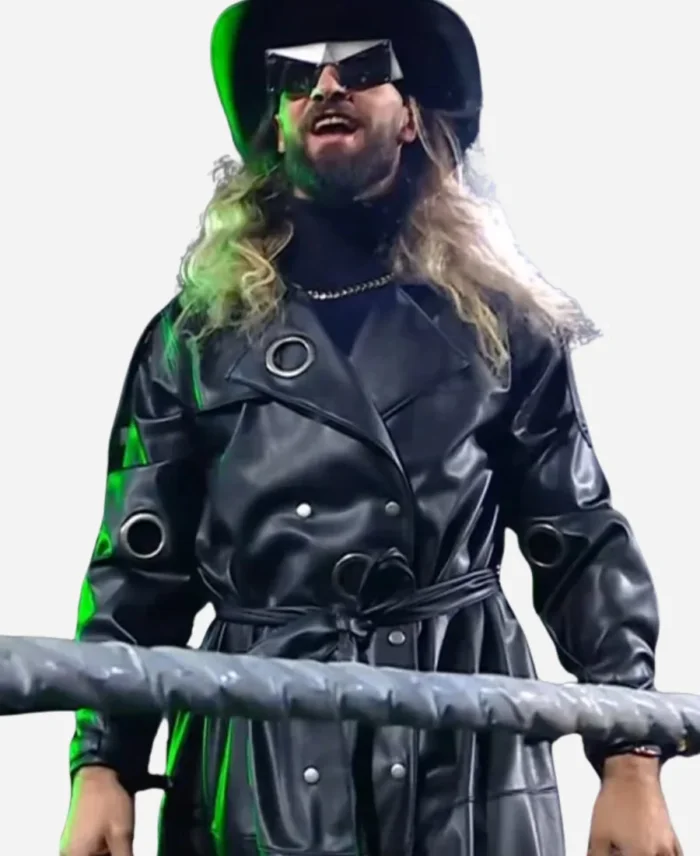 Monday Night RAW Seth Rollins Black Leather Coat For Sale