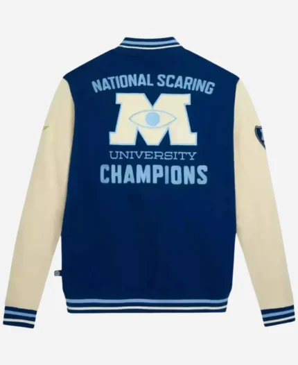 Monsters University Blue Bomber Varsity Jacket For Unisex