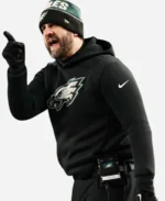 NFC Champions Nick Sirianni Eagles Black Pullover Hoodie