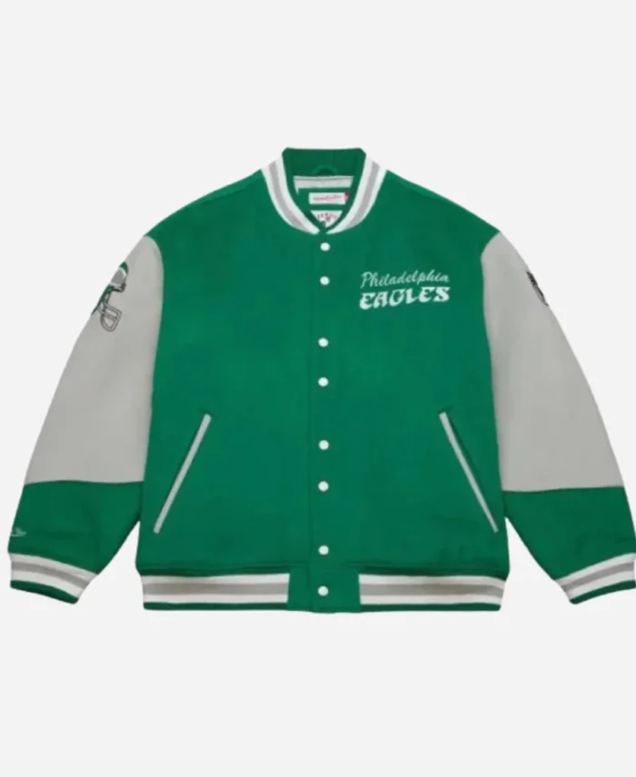kevin Hart NFL Eagles Green Varsity Jacket