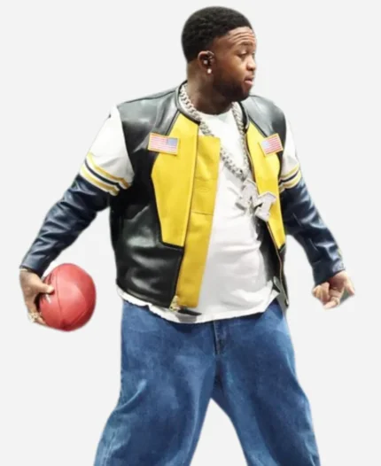 NFL Super Bowl LIX Halftime Show 2025 Mustard Leather Jacket