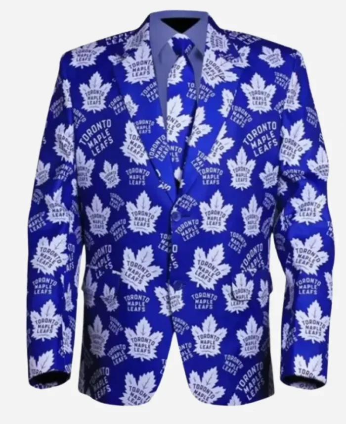 NHL Team Toronto Maple Leafs Blue Blazer For Men's