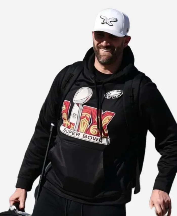 Nick Sirianni Super Bowl LIX Black Pullover Hoodie