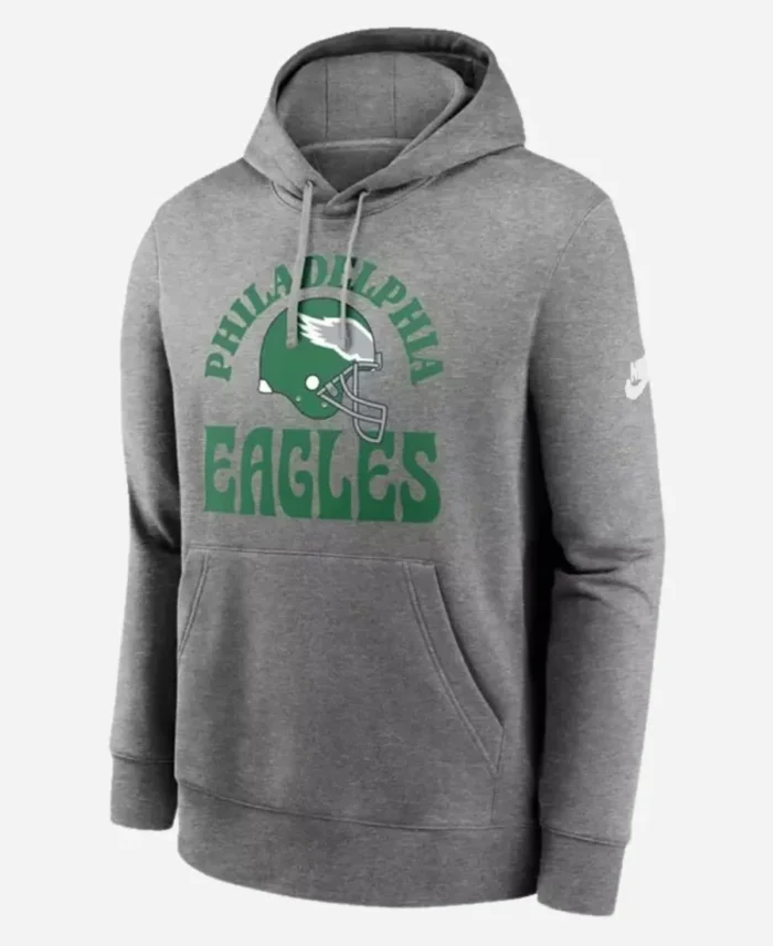 Nike Men’s Philadelphia Eagles Grey Logo Pullover Hoodie