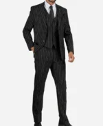 Noel Movie Jackpot 2024 John Cena Black Stripped Suit