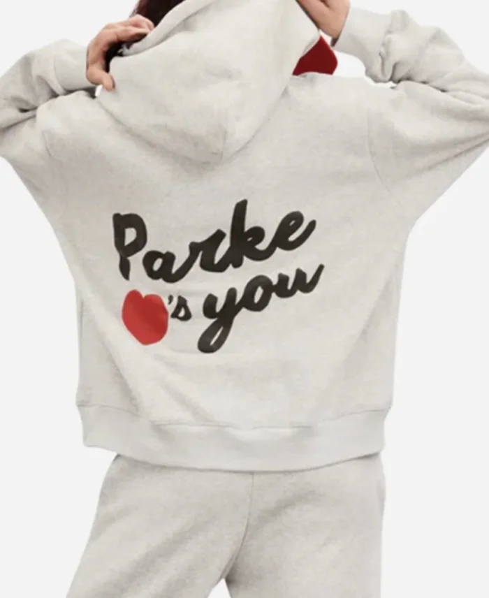 Parke Loves You Grey Pullover Hoodie