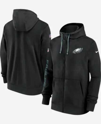 Philadelphia Eagles Black Sideline Club Hoodie