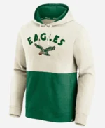 Philadelphia Eagles Kelly Green Colorblock Hoodie