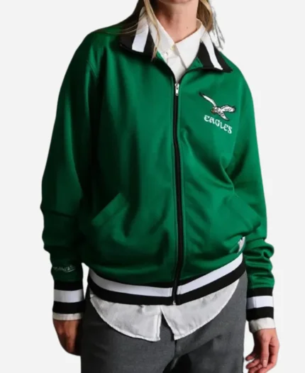 Philadelphia Eagles Retro Track Green Jacket