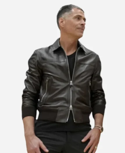 Rob Pelinka Black Bomber Jacket