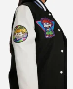 Rugrats Black And White Varsity Jacket