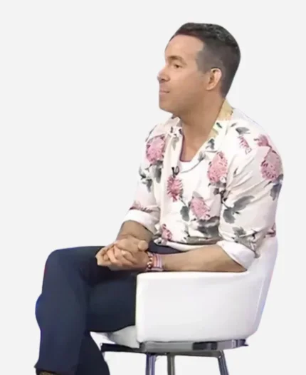 Today Show Ryan Reynolds White Floral Shirt