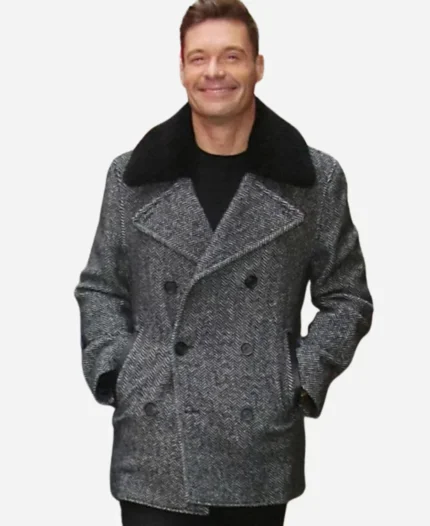 Ryan Seacrest Dick Clark’s New Year’s Rockin Eve Grey Coat