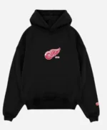 SANA Detroit X RED WINGS Black Hoodie For Unisex