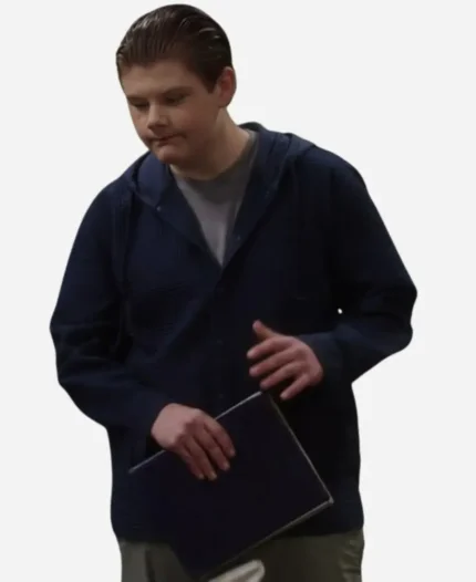 Shifting Gears S01 Maxwell Simkins Blue Zip Up Hoodie