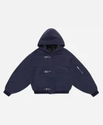 Shinzo Clasp Jacket - Navy Blue