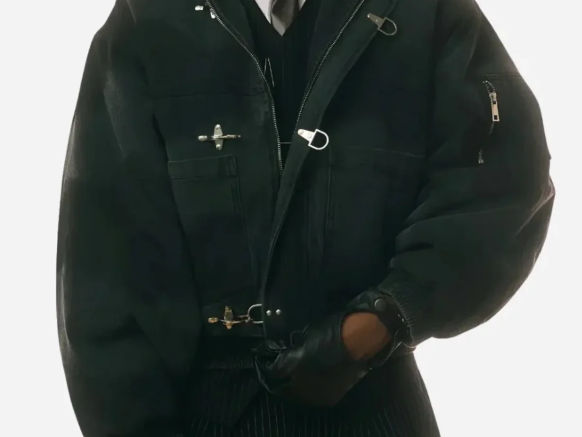 ジャケット・アウター Shinzo 15oz canvas clasp bomber jacket Shinzo Shige 15oz Canvas Clasp Bomber Jacket | Shinzo Jacket