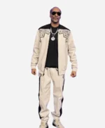 Snoop Dogg Saturday Night Live 50 Homecoming White And Black Jacket