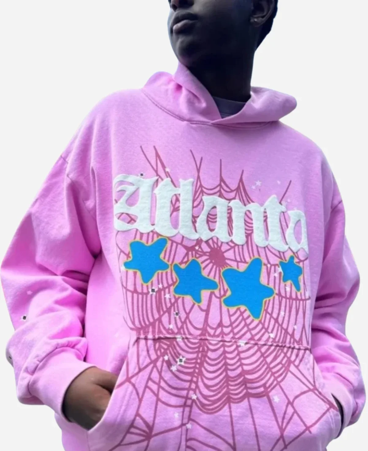 Sp5der Atlanta Pink Hoodie | Sp5der Atlanta Hoodie