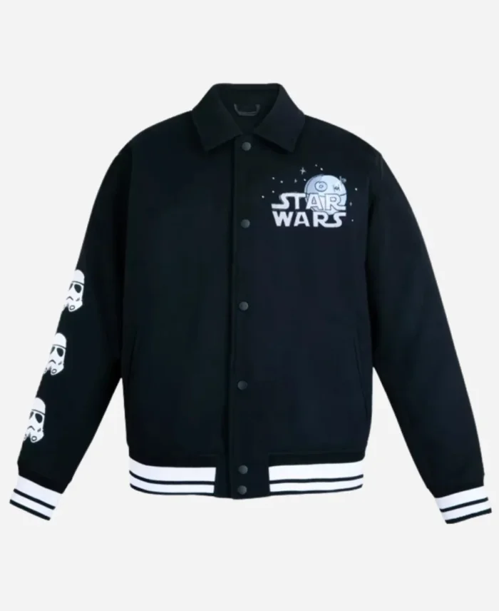 Will Gay Star Wars Artist Series Blue Varsity Bomber Jacket For Sale