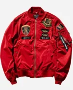 Strict-G Alpha Industries Red Ma-1 Jacket For Sale