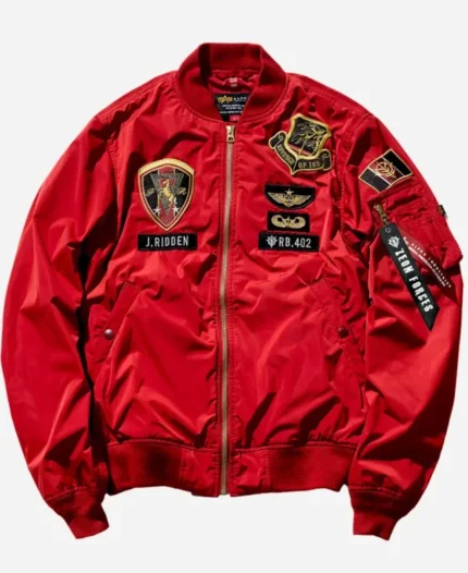 Strict-G Alpha Industries Red Ma-1 Jacket For Sale