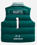 Sunny Hostin The View 2025 Green Eagles Puffer Vest