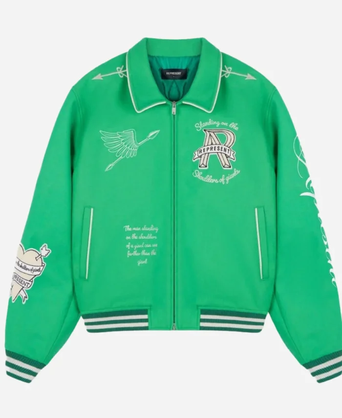 Supacell Premiere Night Rapman Green Varsity Jacket