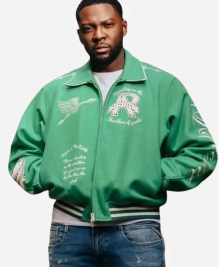 Supacell Rapman Varsity Green Jacket