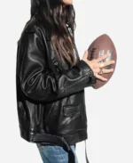 Super Bowl Lix Tabitha Oversized Moto Jacket